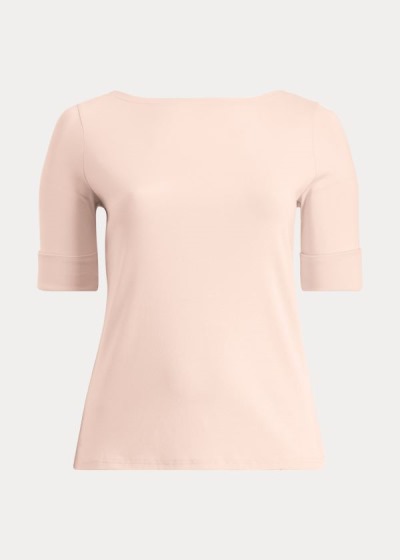 Top Ralph Lauren Stretch Algodão Boatneck Mulher 32068-FCEZ